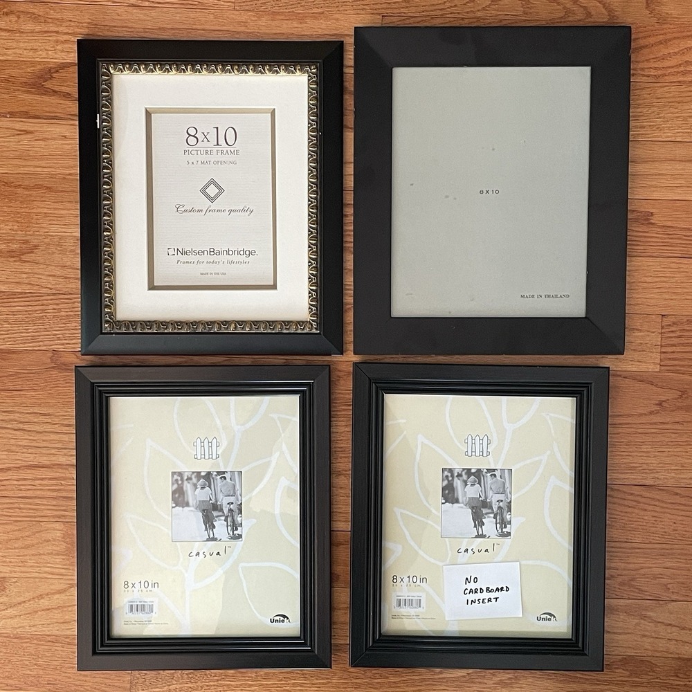 Picture Frames Black Gallery Wall 8x10 Lot Of 4